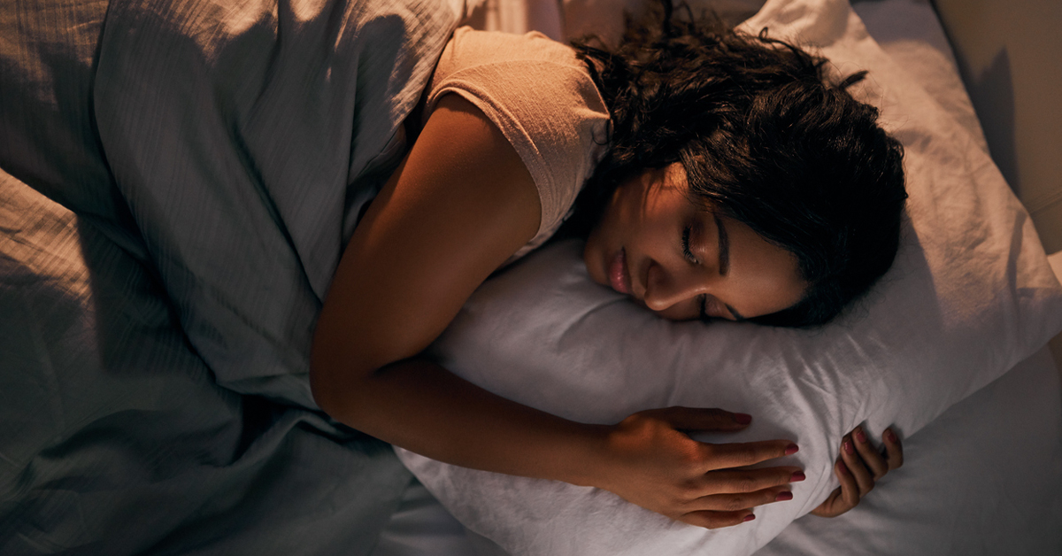 a man lying on a bed